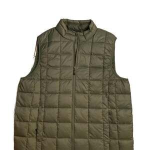 Swiss Tech Men's Quilted Puffer Vest - Olive Green - Size L